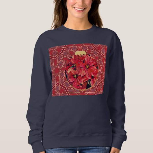 Joli ornement de Noël Art Sweatshirt d'hiver (Devant)