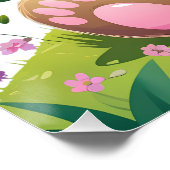 Joli Ours – Affiche Parfaite Brillante pour Chambr (Coin)