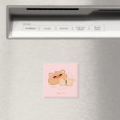 Joli Ours Amoureux Magnet (In Situ (Lave-vaisselle))