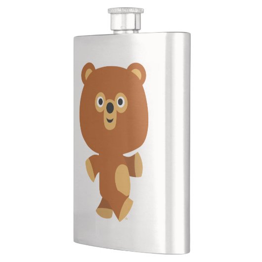 Joli Ours De Cartoon Assertif Flacon Classique (Gauche)