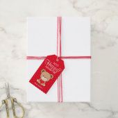 Joli Ours Joyeuse Saint-Valentin Étiquette Cadeau (Avec de la ficelle)