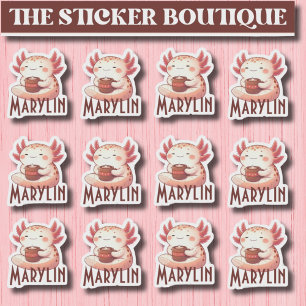 Joli pack personnalisé Cosy Axolotl Sticker