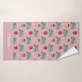 Joli palmier d'intérieur rose (Serviette de bain)