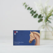 Joli Palomino et Fleurs Cheval Cartes de visite (Debout devant)