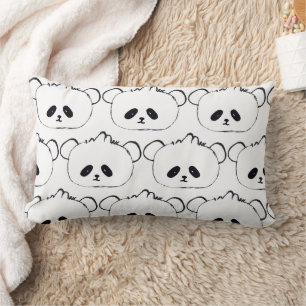 Joli panda oreiller confortable, oreiller mignon p