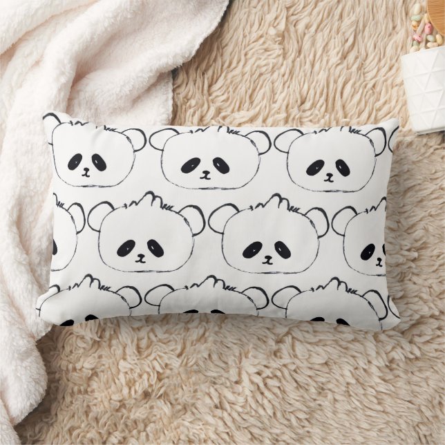 Joli panda oreiller confortable, oreiller mignon p (Couverture)