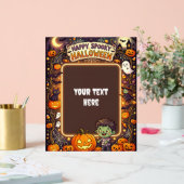 Joli panneau en acrylique Halloween #2 (Mariage)