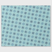Joli papier cadeau bleu de Noël (Plat)