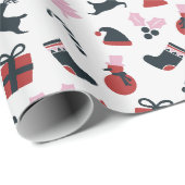 Joli papier cadeau de Noël (Coin rond)