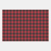 Joli papier cadeau de Noël rouge pour Noël (Devant 3)