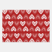 Joli papier cadeau de Noël rouge pour Noël (Devant)