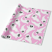 Joli papier cadeau fantôme rose épouvantable (Déroulé)