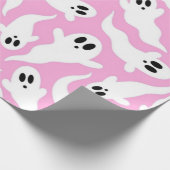 Joli papier cadeau fantôme rose épouvantable (Coin)