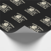 Joli papier cadeau pour étudiant en chirurgie dent