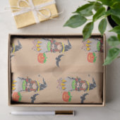 Joli papier de soie Halloween sorcière (Cadeau)