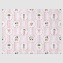 Joli papier de soie rose pour les fêtes de Noël
