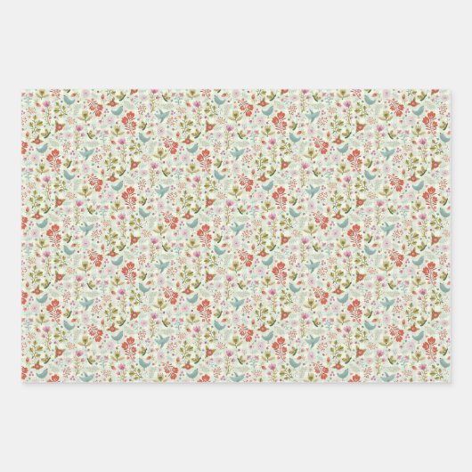 Joli papier d'emballage bleu (Devant 3)