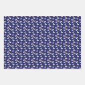 Joli papier d'emballage Papillon bleu (Devant 3)