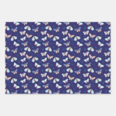 Joli papier d'emballage Papillon bleu (Devant 2)