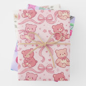 Joli papier d'emballage tendance (En situation)