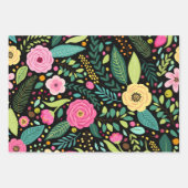 Joli papier d'enveloppement floral (Devant 3)