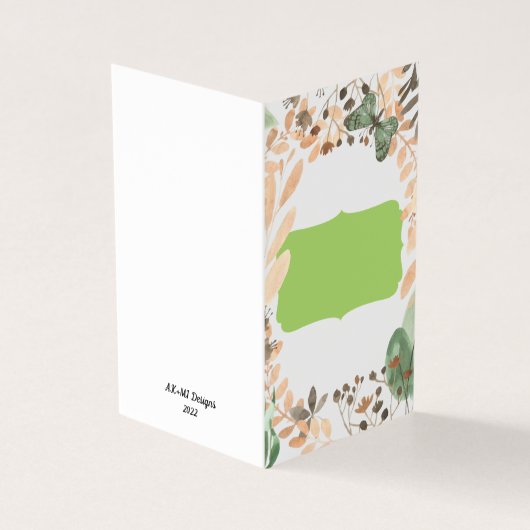 Joli Papillon blanc à l'intérieur des cartes de vo (Outside)