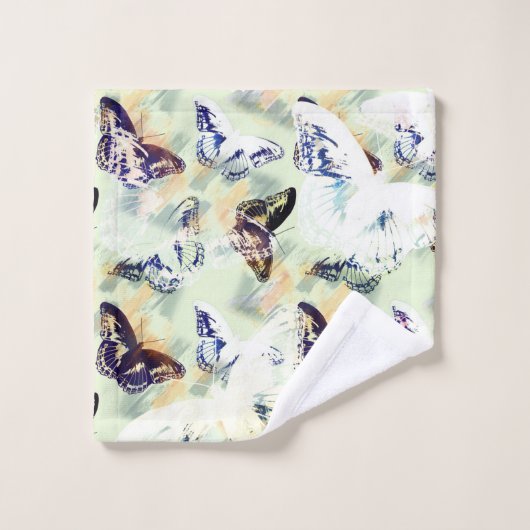 Joli papillon élégant (Gant de toilette)