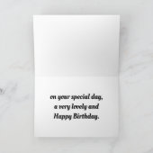 Joli Papillon Et Fleurs Carte Anniversaire (Intérieur)