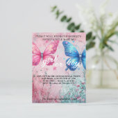 joli papillon Genre Revela Party Invitation (Debout devant)