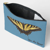 Joli Papillon Jaune et Initiale sur Sac Accessoire (Ouvrir)