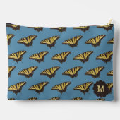 Joli Papillon Jaune et Initiale sur Sac Accessoire (Verso)