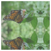 Joli papillon monarque tissu floral (fermé)