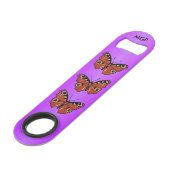 Joli papillon monarque violet vif (Devant angulaire)