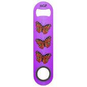 Joli papillon monarque violet vif (Dos)