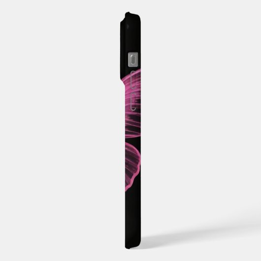 joli papillon rose iphone15 pro max coque (Côté gauche)