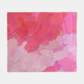 Joli Papillons rose flece couverture (Devant (Horizontal))