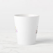 Joli Paris Text & Tour Eiffel Latte Café Mug (Devant)