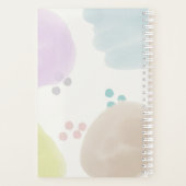 Joli Pastel Abstrait pinceau Trucs Monogramme (Dos)