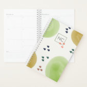 Joli Pastel Abstrait pinceau Trucs Monogramme (Devant avec enveloppe)