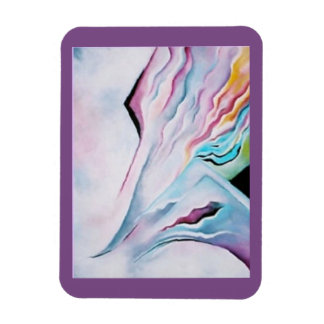 Joli Pastel Art Moderne Magnet de cuisine