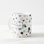 Joli Pastel Couleur Polka Dot Café Mug (Devant gauche)