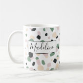 Joli Pastel Couleur Polka Dot Café Mug (Gauche)