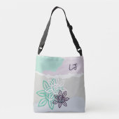 Joli Pastel Floral Sac fourre-tout Monogramme (Dos)