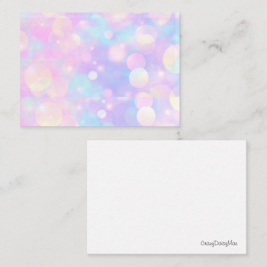 Joli Pastel Lavender Blank Cartes pour notes (Devant / Derrière)