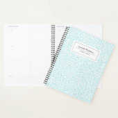 Joli Pastel Leopard Motif Nom d'impression Bleu (Devant avec enveloppe)