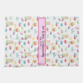 Joli Pastel Macaron Serviette de cuisine (Horizontal)