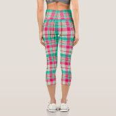 Joli Pastel Plaid Capri Leggings (Verso)