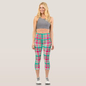 Joli Pastel Plaid Capri Leggings (Recto)