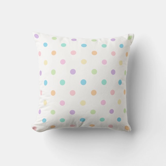 Joli Pastel Points Coussin Motif (Recto)