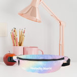 Joli Pastel Rainbow Sparkle Personnalisé<br><div class="desc">Customisez ce joli pack de mamie moelleuse arc-en-ciel pastel présente votre nom dans une écriture blanche mignonne. Ce design magique a un motif rose et violet girly et de belles éclats de lumière.</div>